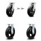 Service Caster 8 Inch Kingpinless Rubber on Steel Wheel Caster Swivel Locks 2 Rigid SCC, 2PK SCC-KP30S820-RSR-BSL-2-R-2 - alternate 1